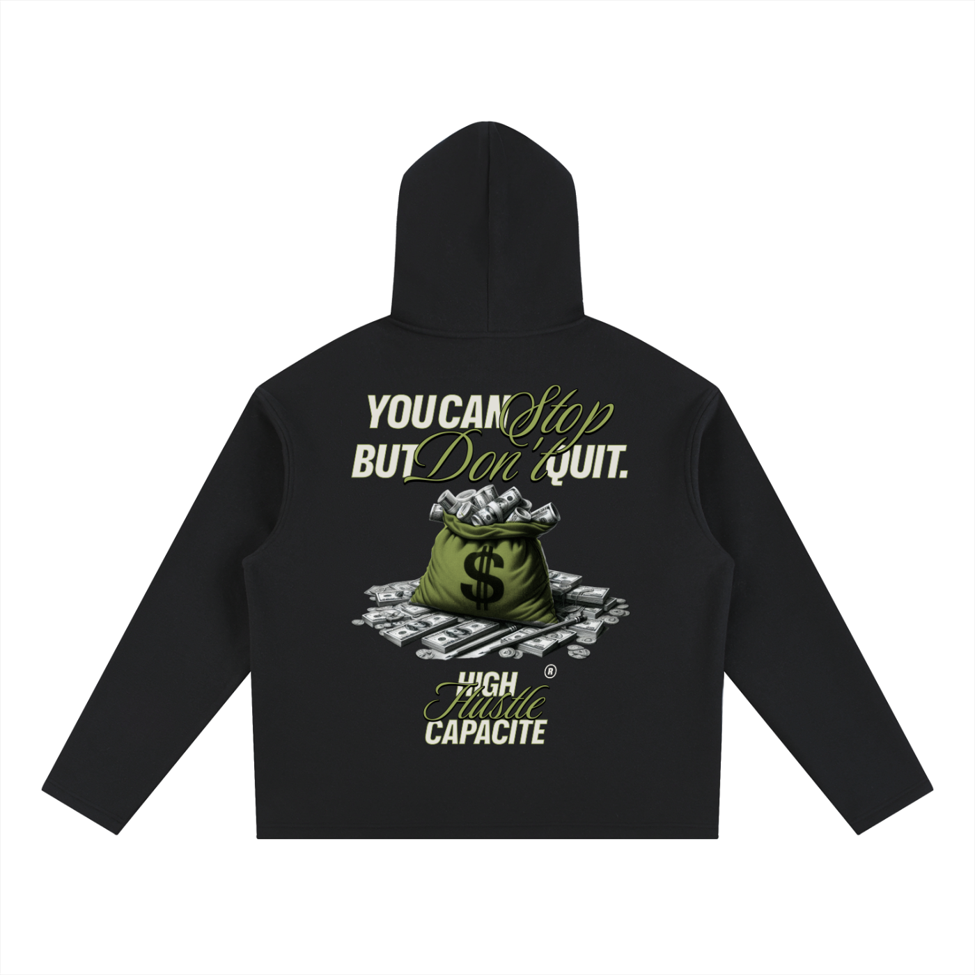 Dont Quit Oversized Fleece Hoodie