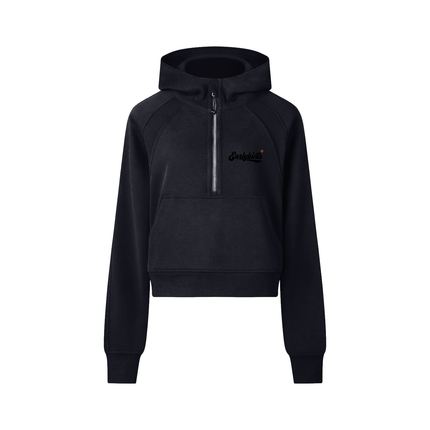 Earlybirds Cropped Half-Zip Hoodie