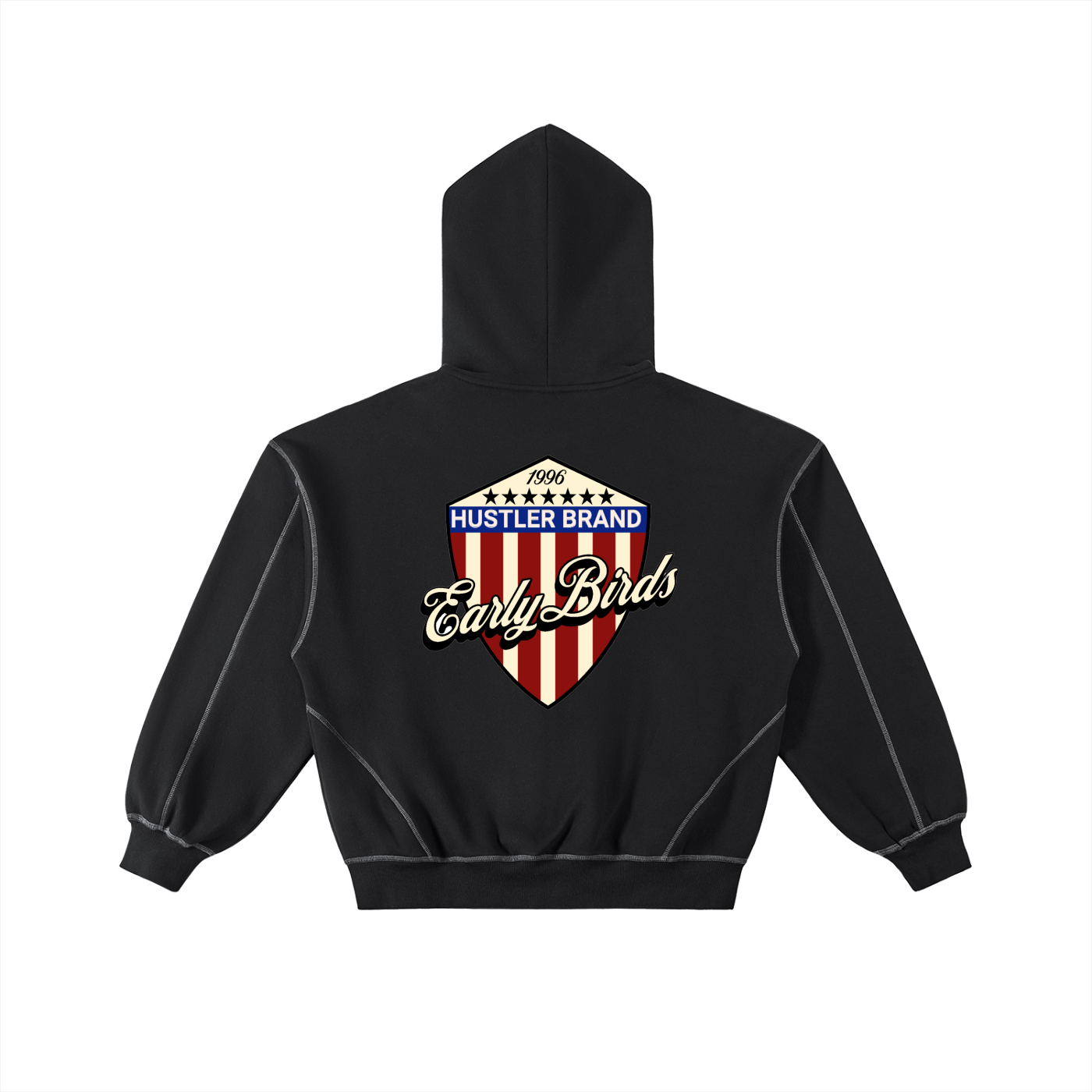 Earlybirds Stitched Boxy Fleece Zip Hoodie