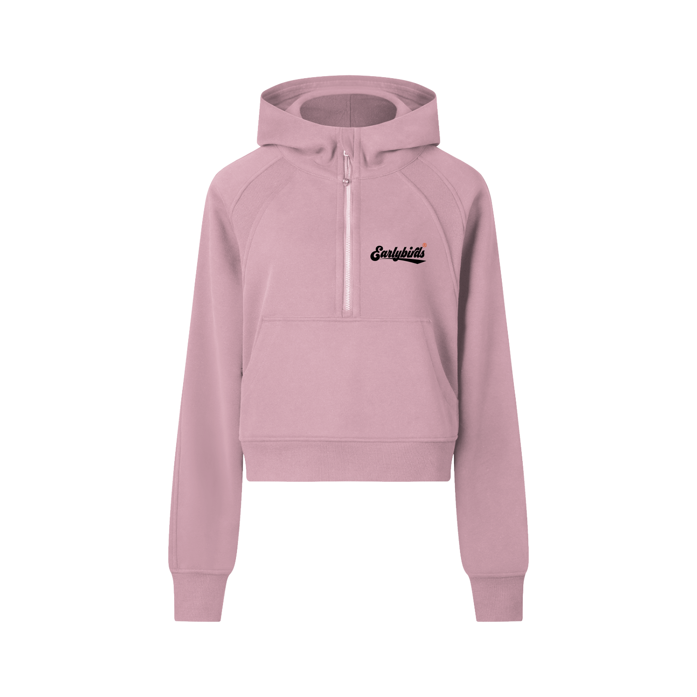 Earlybirds Cropped Half-Zip Hoodie