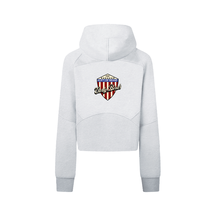 Earlybirds Flag Cropped Zip-Through Hoodie
