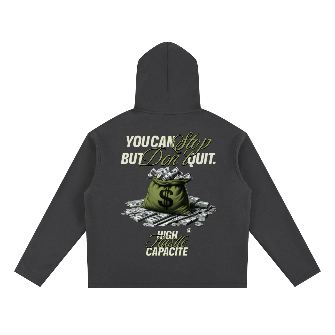Dont Quit Oversized Fleece Hoodie