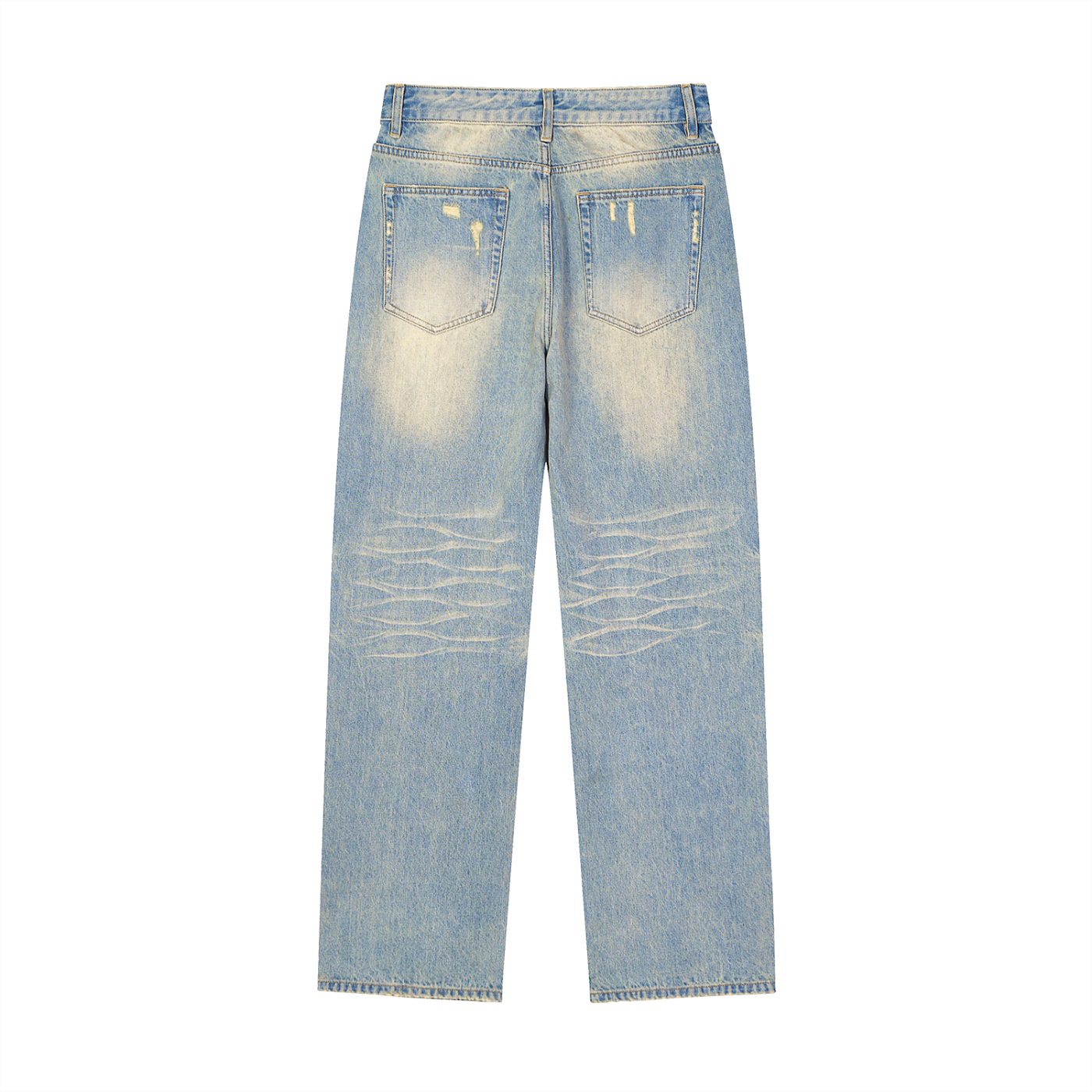 Bleeding Heart Raw Hem Denim Jeans