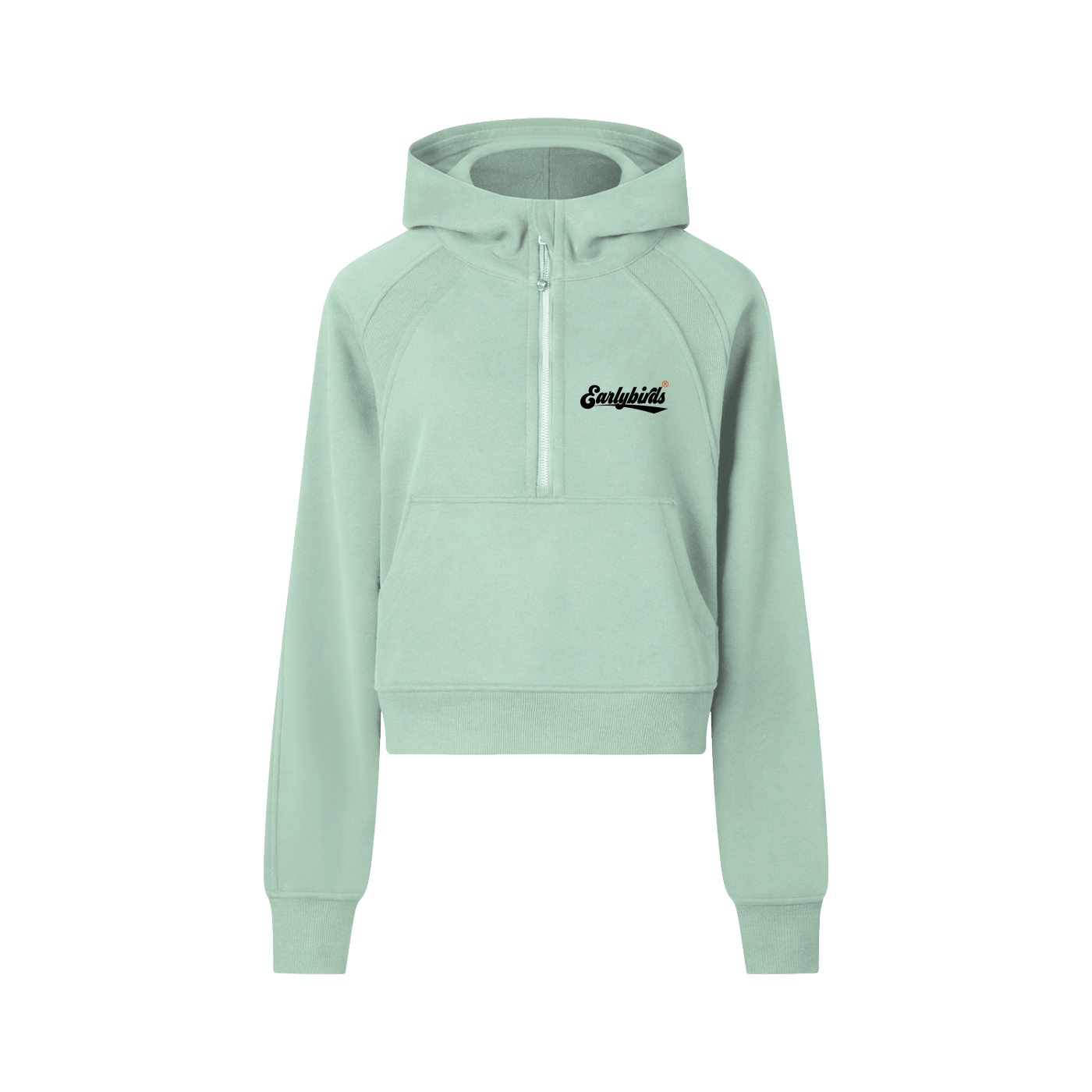 Earlybirds Cropped Half-Zip Hoodie