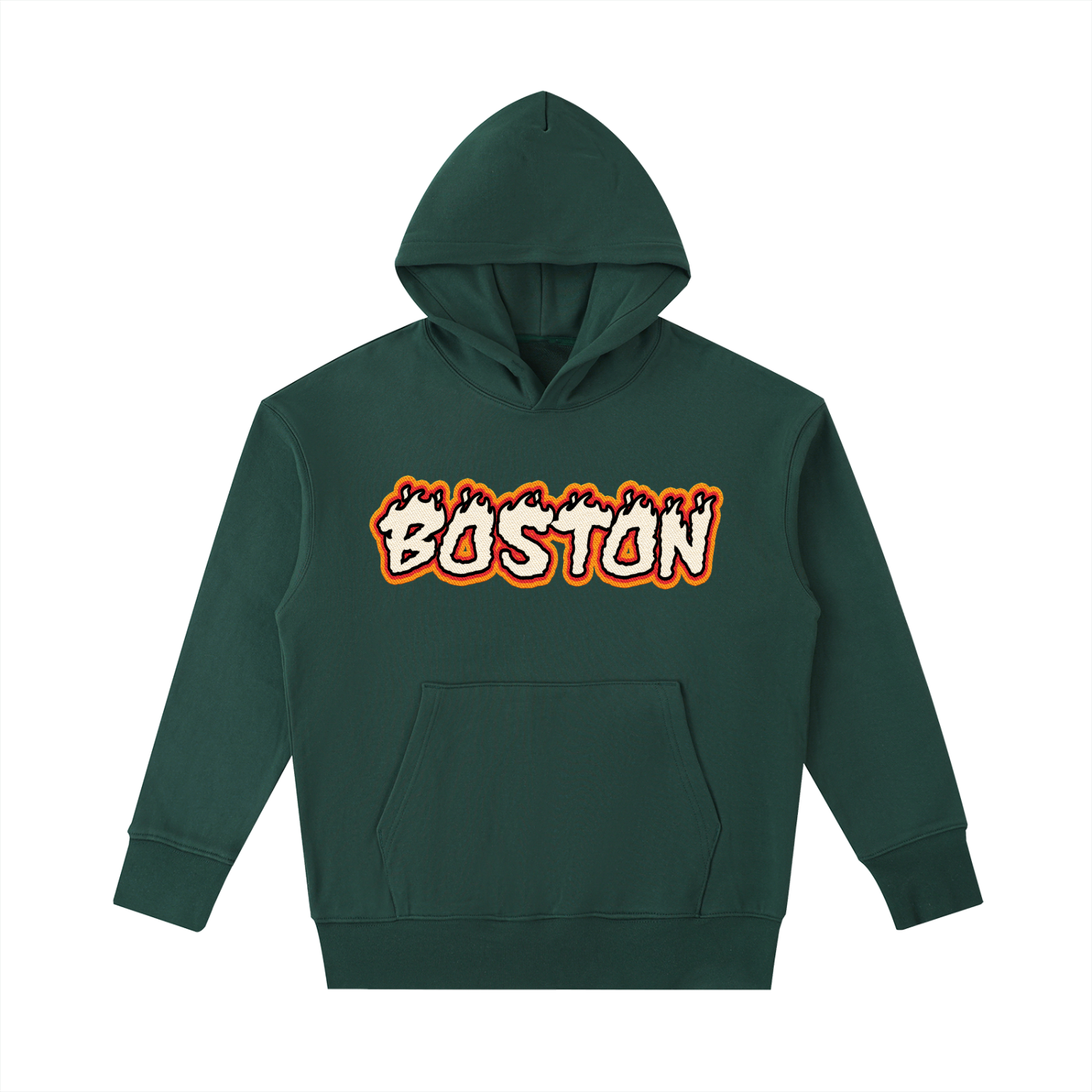 Boston Team  Heavyweight Cotton Hoodie