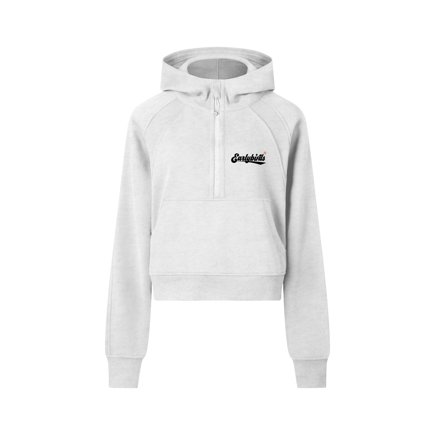 Earlybirds Cropped Half-Zip Hoodie