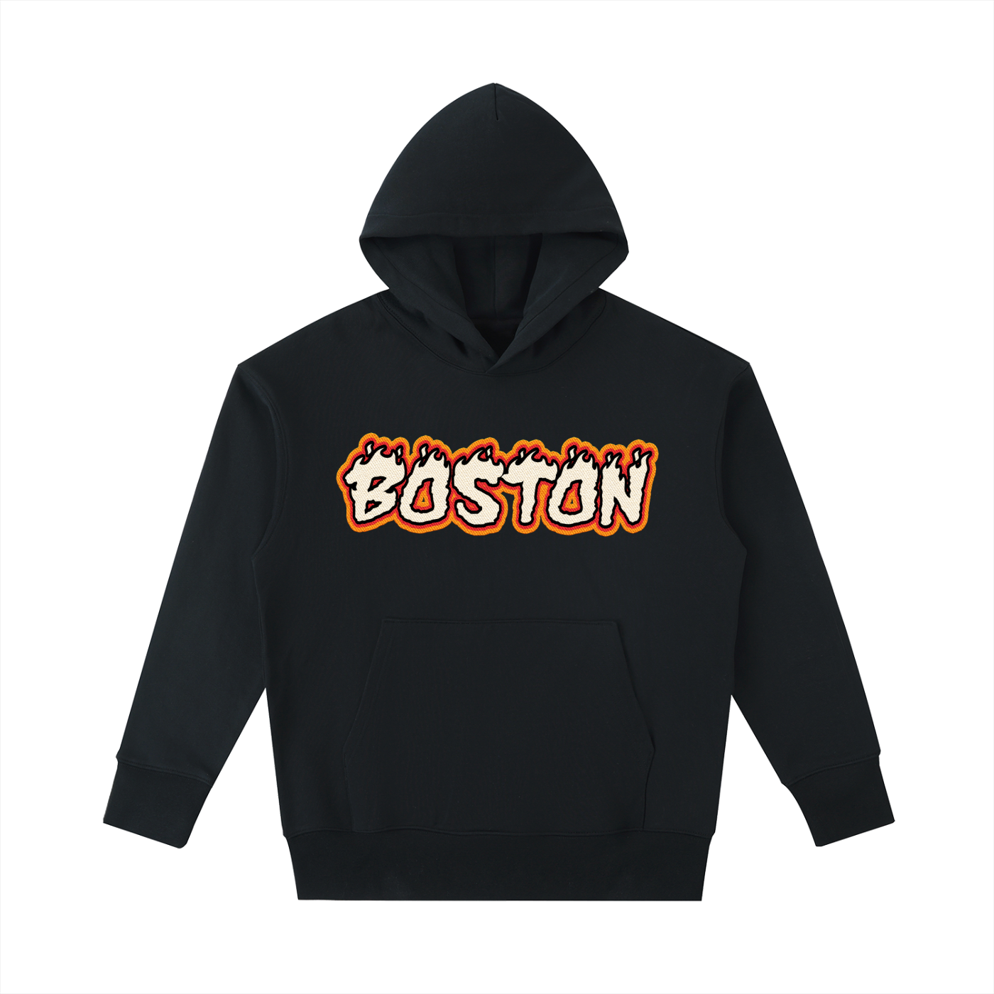 Boston Team  Heavyweight Cotton Hoodie