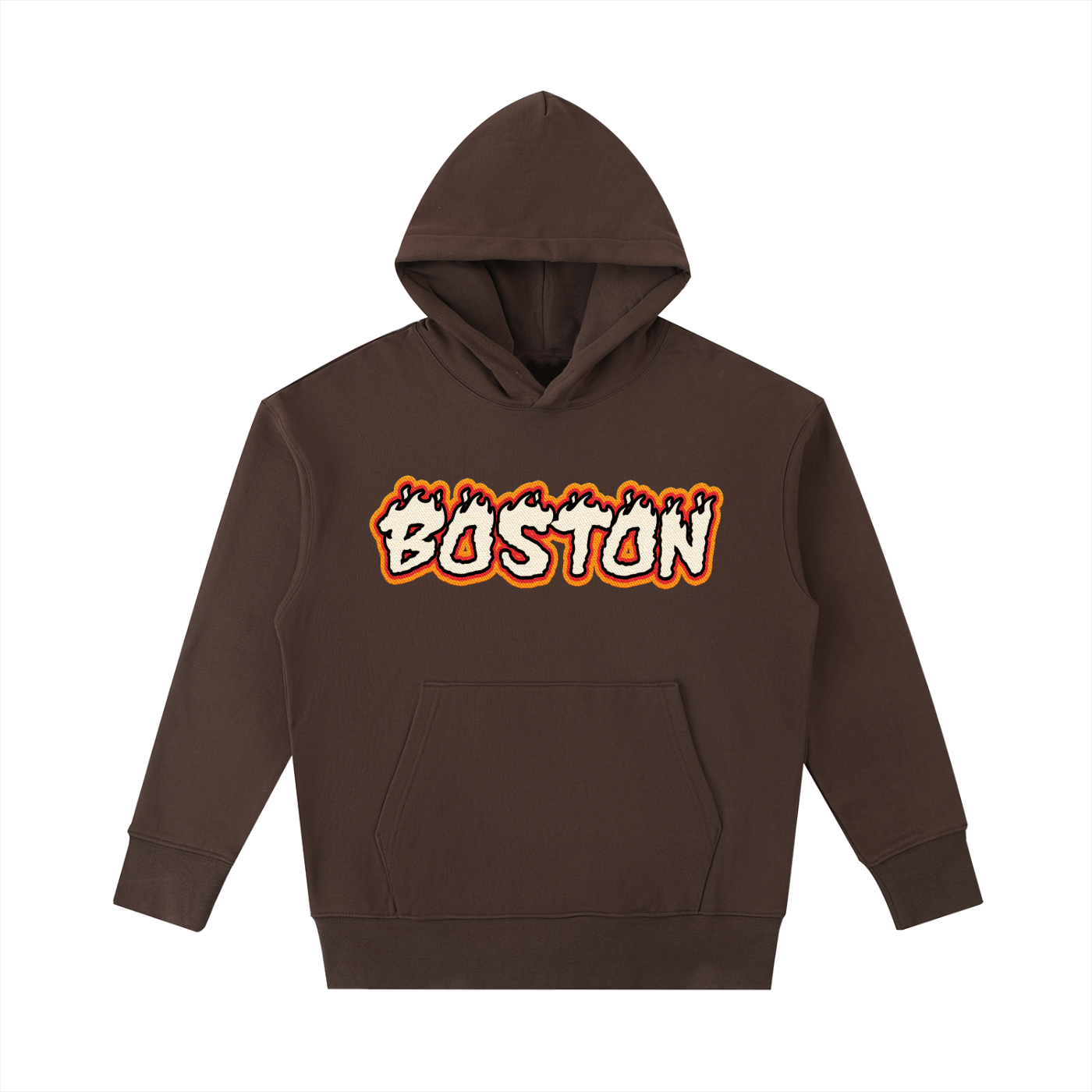 Boston Team  Heavyweight Cotton Hoodie