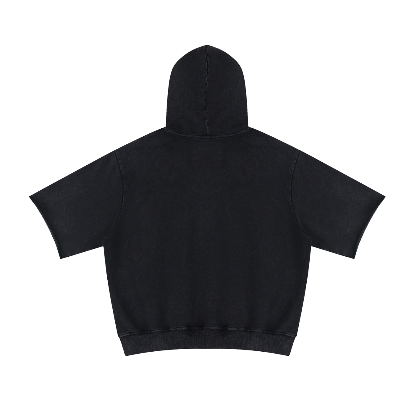 High Capacite  Wash Short Sleeve Hoodie