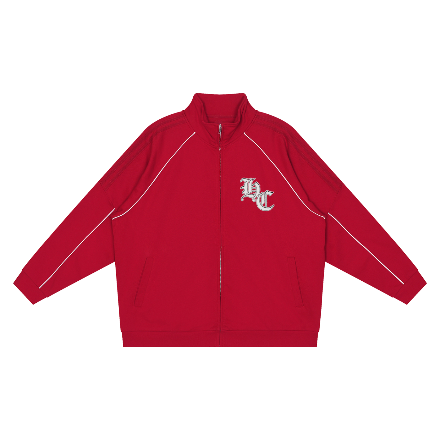 Highcapacite Striped Raglan Sleeve  Jacket