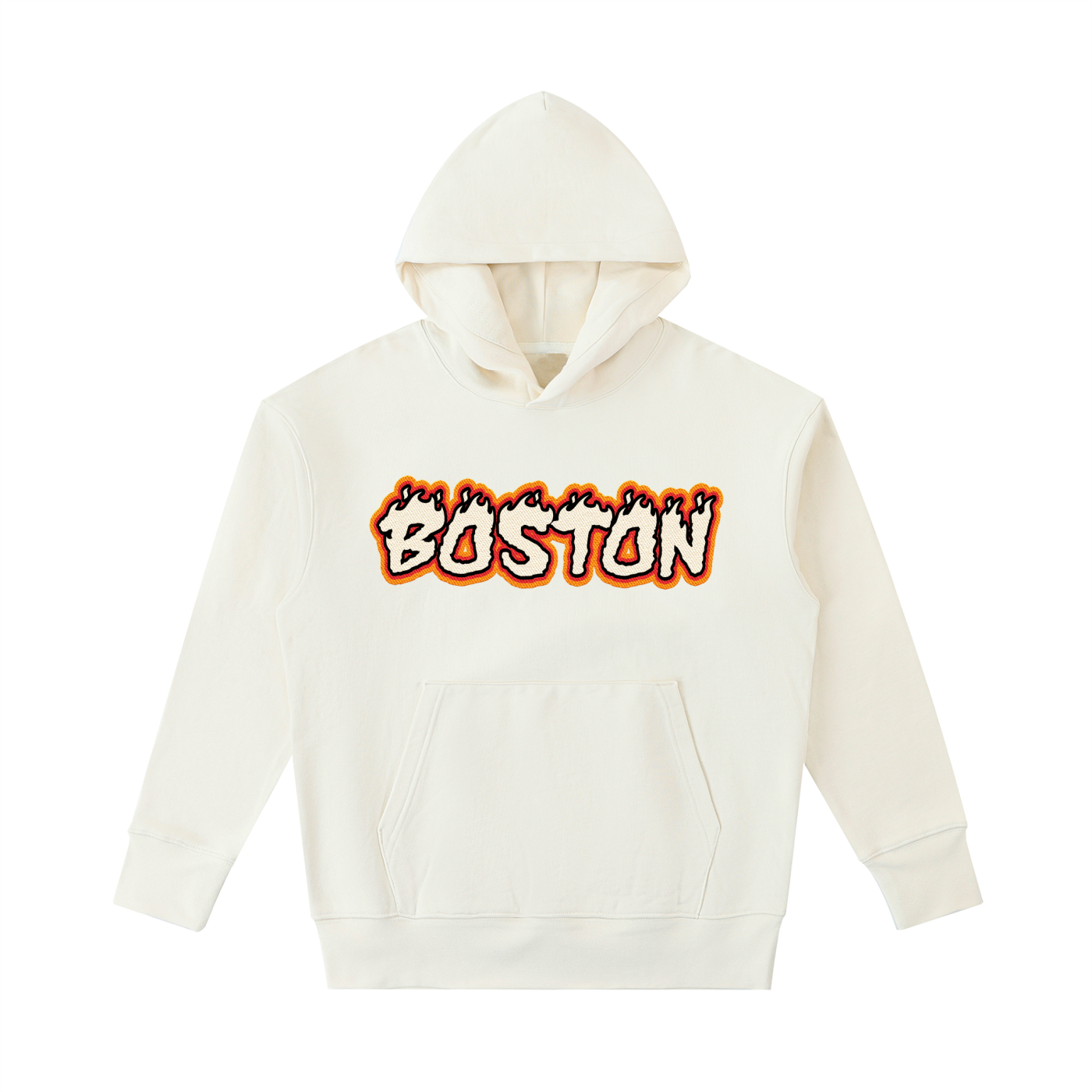 Boston Team  Heavyweight Cotton Hoodie