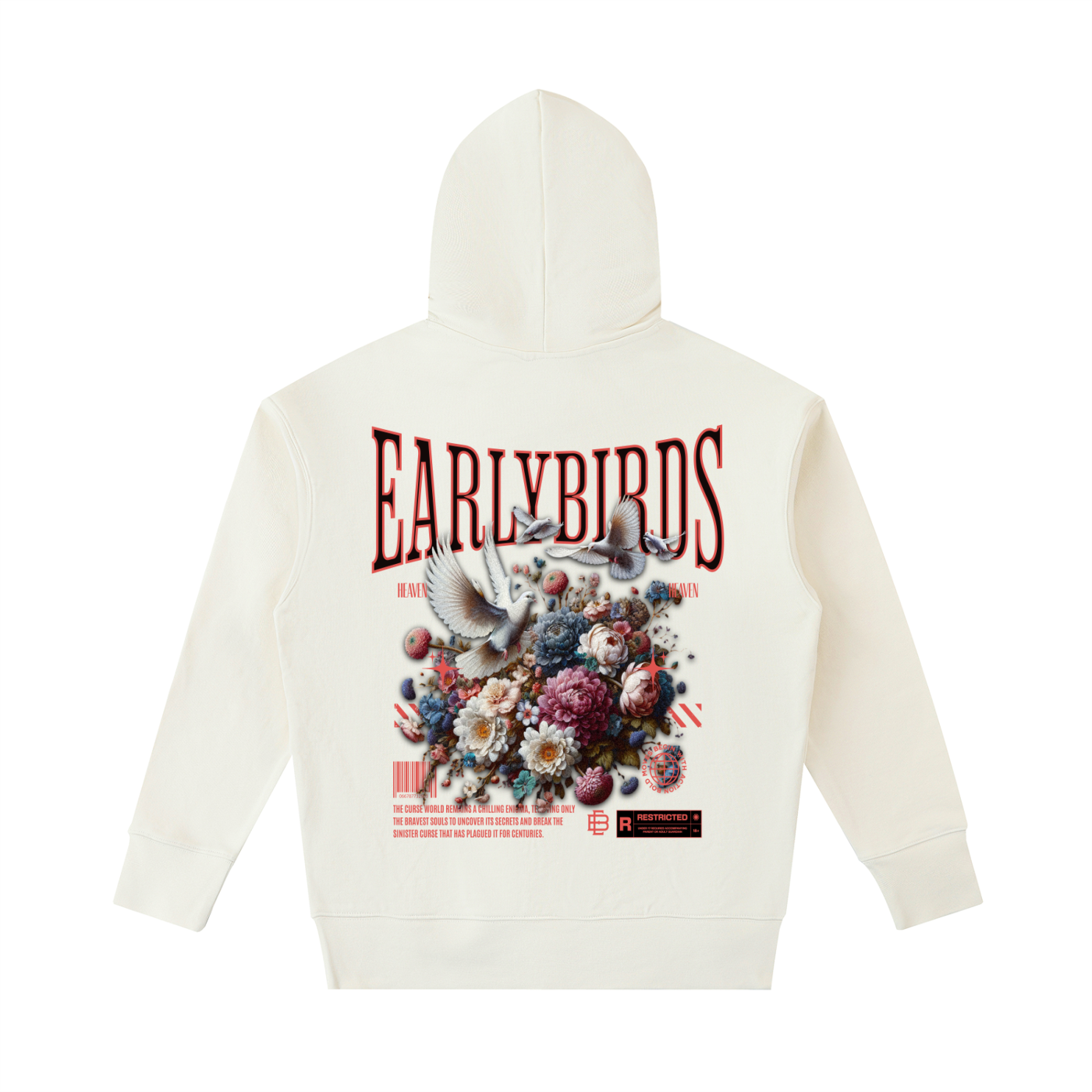 Earlybirds Flowers Heavyweight Cotton Hoodie