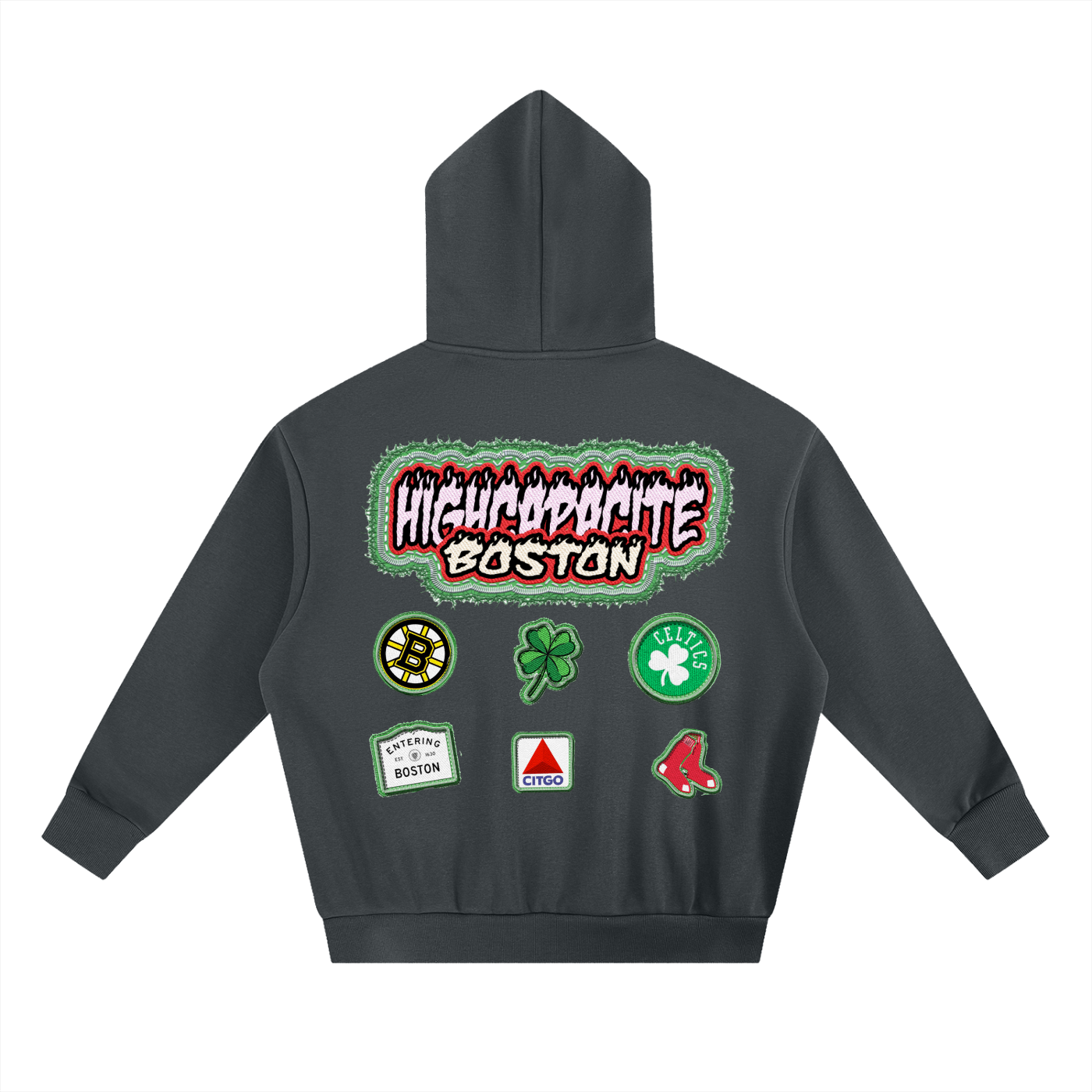Boston Fire l Heavyweight Boxy Fleece Hoodie